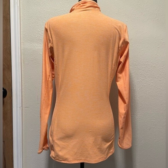 The North Face Women’s 1/4 Zip Top in Orange Sherbet L - Picture 2 of 6